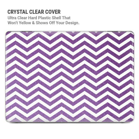 Purple Chevron MacBook Pro 14in (2021-24) Case plus Skin